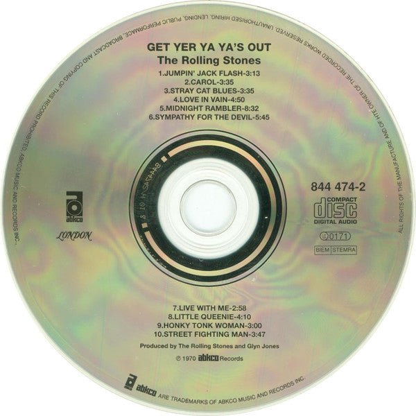 The Rolling Stones : Get Yer Ya-Ya's Out! (The Rolling Stones In Concert) (CD, Album, RE, RM)