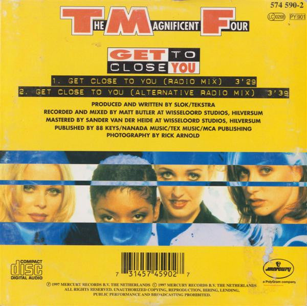 The Magnificent Four : Get Close To You (CD, Single)