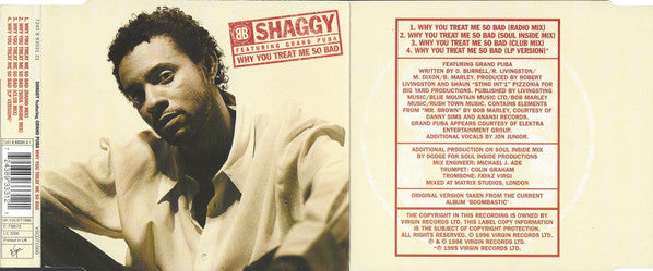 Shaggy Featuring Grand Puba : Why You Treat Me So Bad (CD, Single)