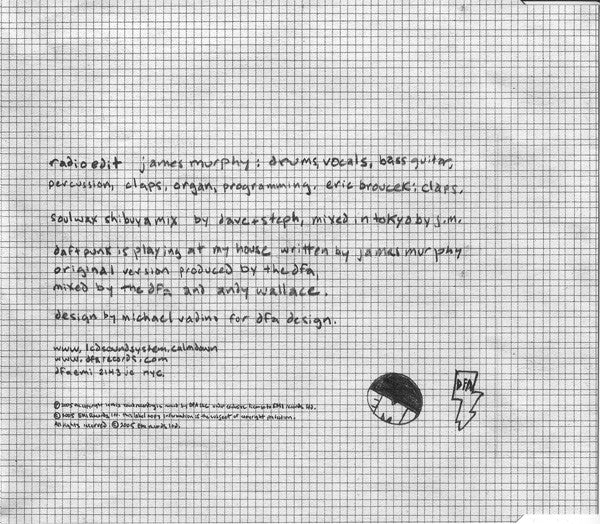 LCD Soundsystem : Daft Punk Is Playing At My House (CD, Single, Copy Prot.)