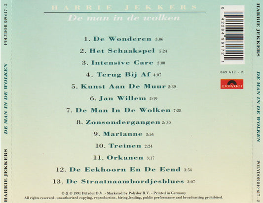 Harrie Jekkers : De Man In De Wolken (CD, Album, RP)