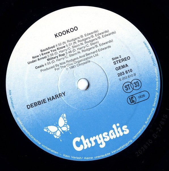Deborah Harry : KooKoo (LP, Album)