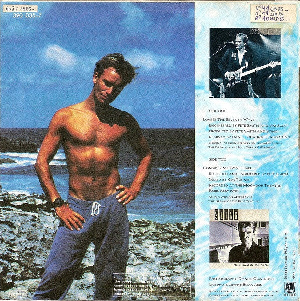 Sting : Love Is The Seventh Wave (New Mix) (7", Single)