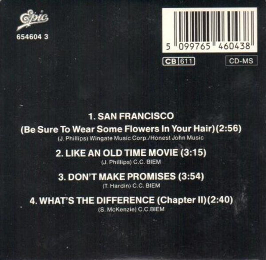 Scott McKenzie : San Francisco / Like An Old Time Movie / Don't Make Promises / What's The Difference (CD, Mini, Maxi)