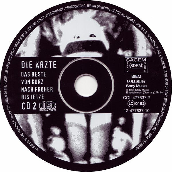 Die Ärzte : Das Beste Von Kurz Nach Früher Bis Jetze (2xCD, Comp, RP)