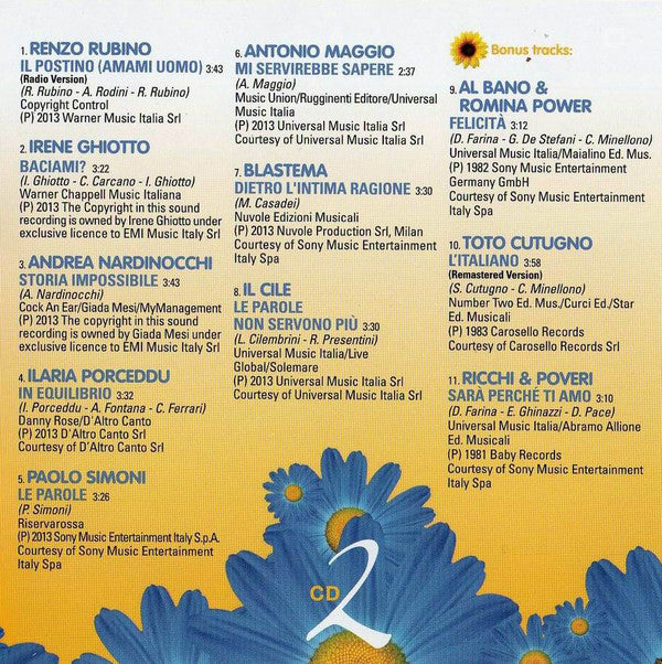 Various : Sanremo 2013 (2xCD, Comp)