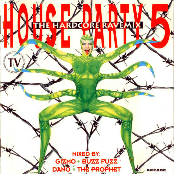 Various : House Party 5 (The Hardcore Rave Mix) (CD, Comp, Mixed)