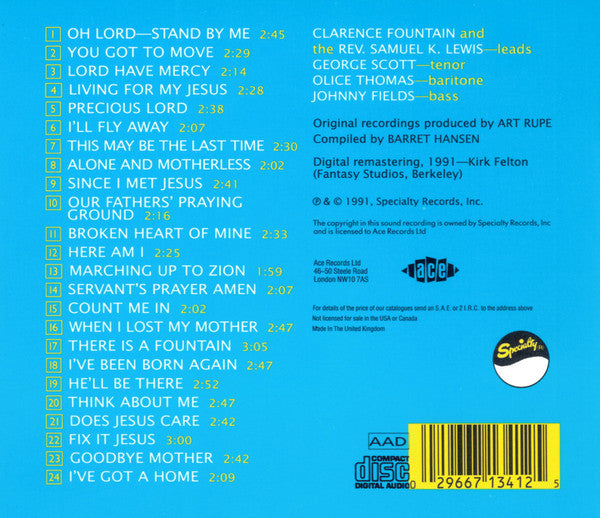 Five Blind Boys Of Alabama : Oh Lord - Stand By Me / Marching Up To Zion (CD, Comp)