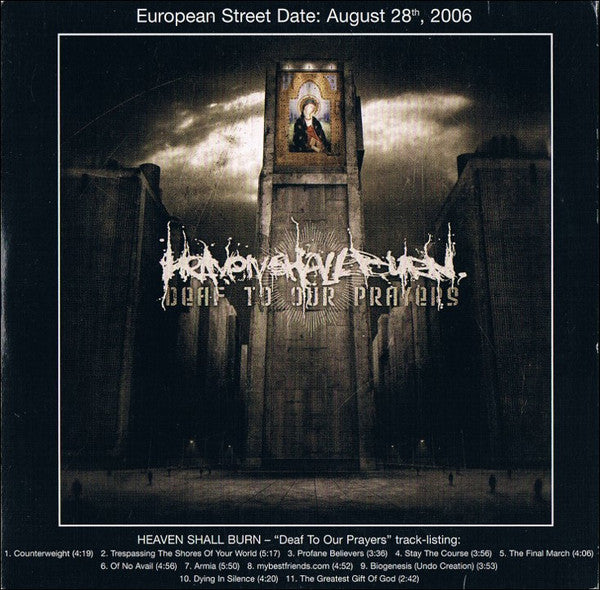 Heaven Shall Burn : Deaf To Our Prayers (CD, Album, Promo)