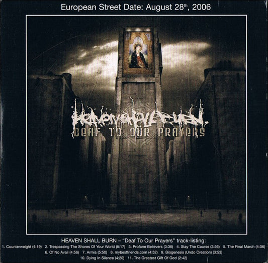 Heaven Shall Burn : Deaf To Our Prayers (CD, Album, Promo)