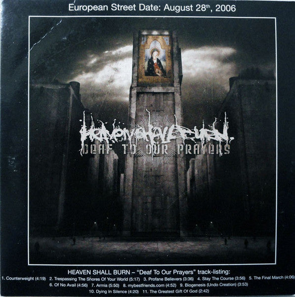 Heaven Shall Burn : Deaf To Our Prayers (CD, Album, Promo)