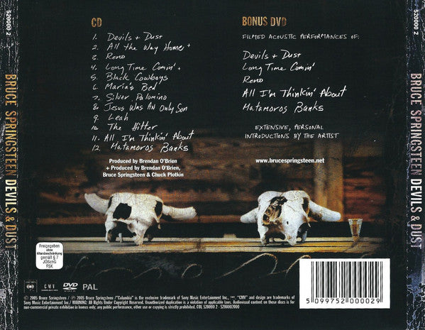 Bruce Springsteen : Devils & Dust (CD, Album, Son + DVD, PAL, Son)
