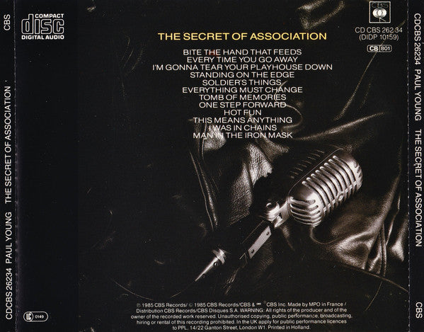 Paul Young : The Secret Of Association (CD, Album)