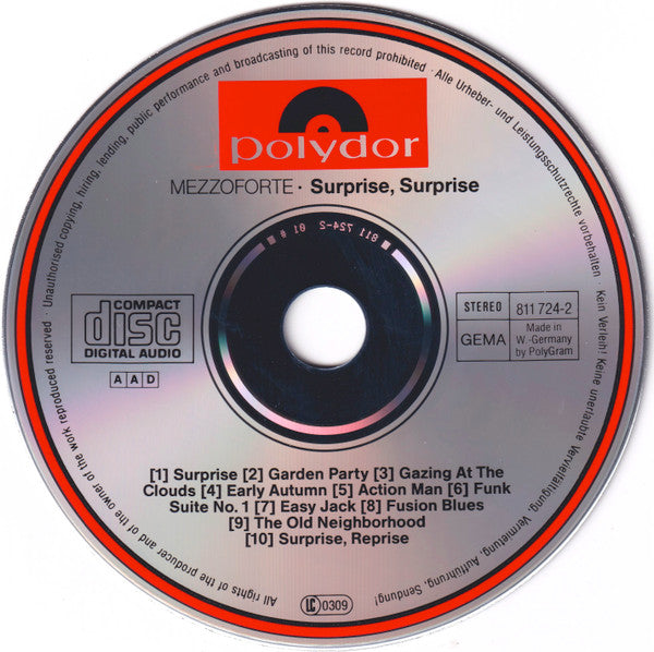 Mezzoforte : Surprise, Surprise (CD, Album)