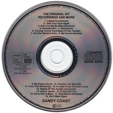 Sandy Coast : The Original Hit Recordings And More (CD, Comp)