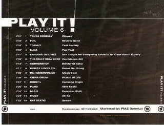 Various : Play It! (Volume 6) (CD, Comp, Promo, Smplr)