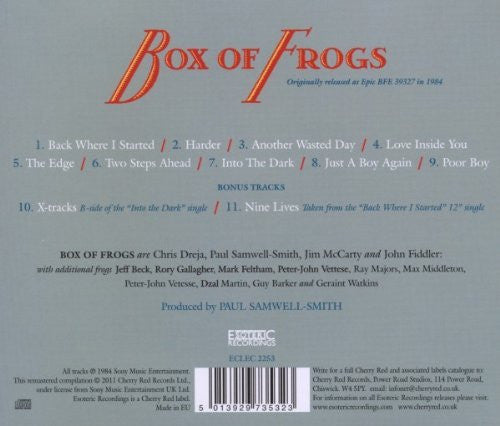 Box Of Frogs : Box Of Frogs (CD, Album, RM)