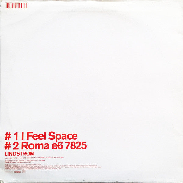 Lindstrøm : I Feel Space (12")