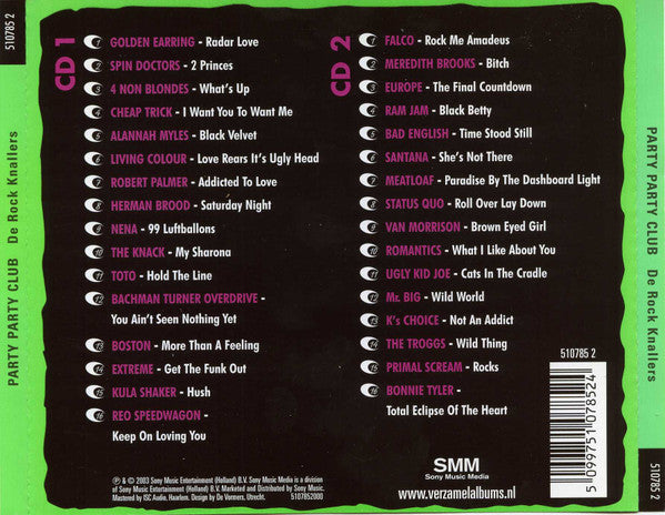 Various : Party Party Club - De Rock Knallers (2xCD, Comp)