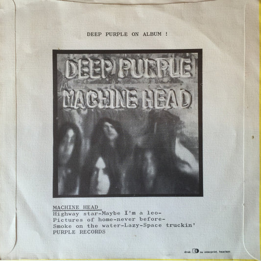 Deep Purple : Child In Time (7", Single, Yel)