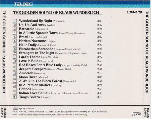 Klaus Wunderlich : The Golden Sound Of Klaus Wunderlich, Volume 1 (CD, Comp)