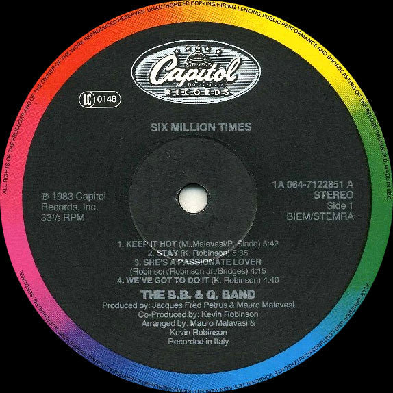 The Brooklyn, Bronx & Queens Band : Six Million Times (LP, Album)