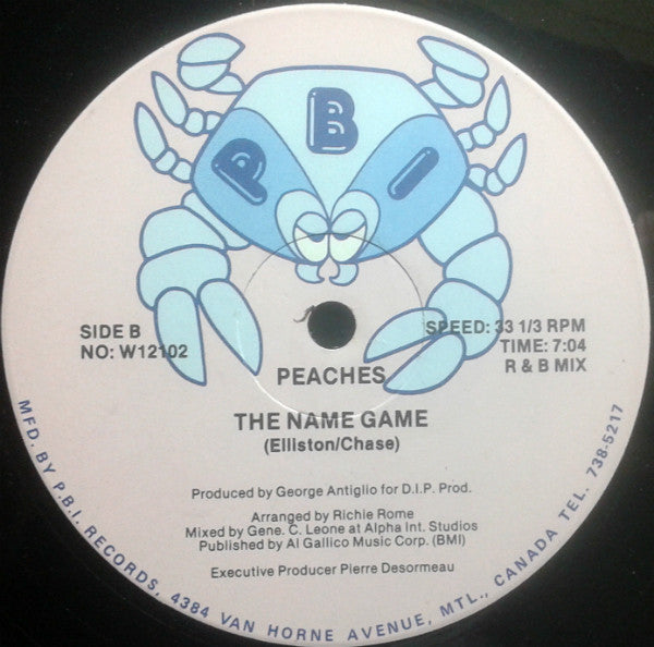 Peaches (4) : The Name Game (12")