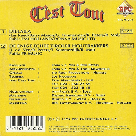 C'est Tout : Dielaila (CD, Single, Car)
