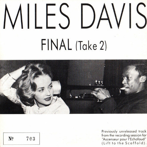 Miles Davis : Final (Take 2) (CD, Single, Ltd, Promo, car)