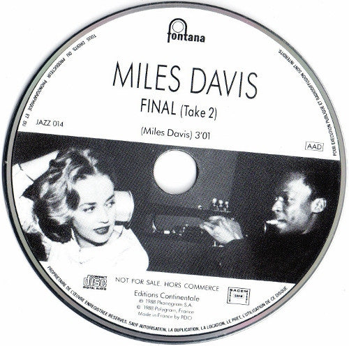 Miles Davis : Final (Take 2) (CD, Single, Ltd, Promo, car)