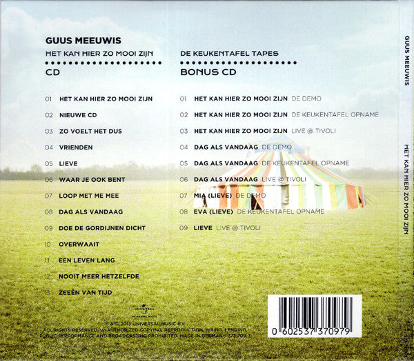 Guus Meeuwis : Het Kan Hier Zo Mooi Zijn (2xCD, Ltd, Dig)