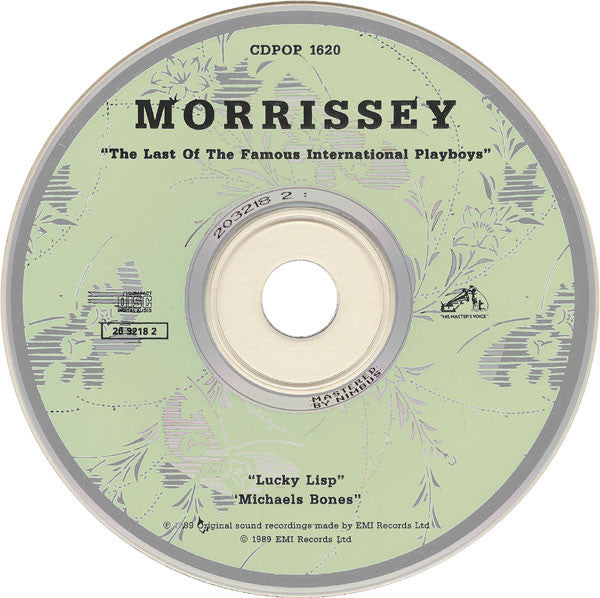 Morrissey : The Last Of The Famous International Playboys (CD, Single)