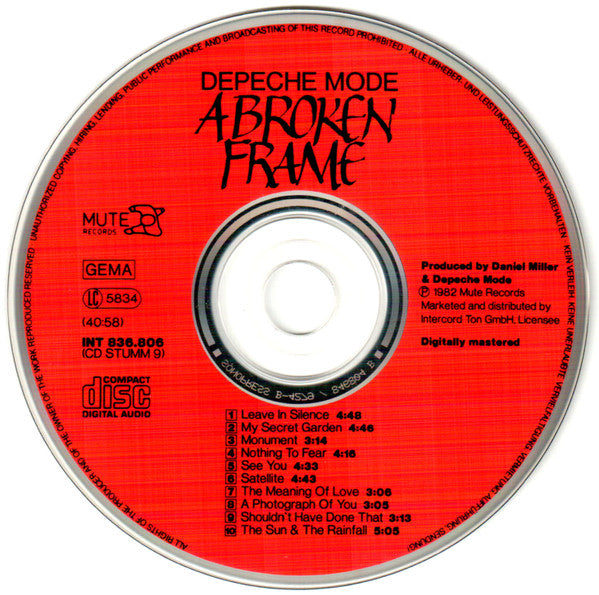 Depeche Mode : A Broken Frame (CD, Album, RE, Cle)
