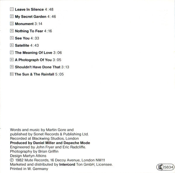 Depeche Mode : A Broken Frame (CD, Album, RE, Cle)