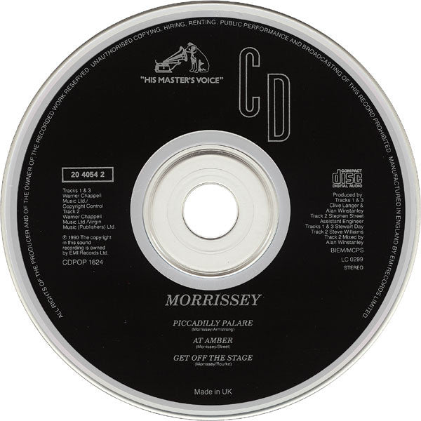 Morrissey : Piccadilly Palare (CD, Single)
