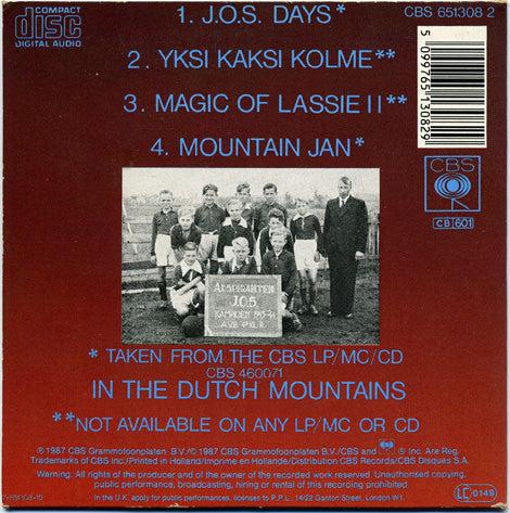 The Nits : J.O.S. Days (CD, Mini, Single)