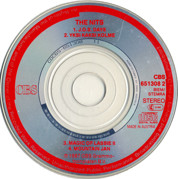 The Nits : J.O.S. Days (CD, Mini, Single)