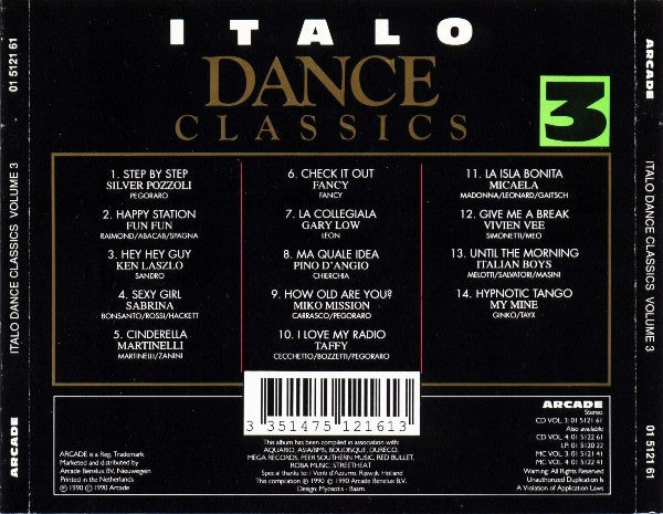 Various : Italo Dance Classics Volume 3 (CD, Comp)