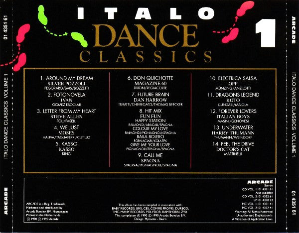 Various : Italo Dance Classics Volume 1 (CD, Comp)