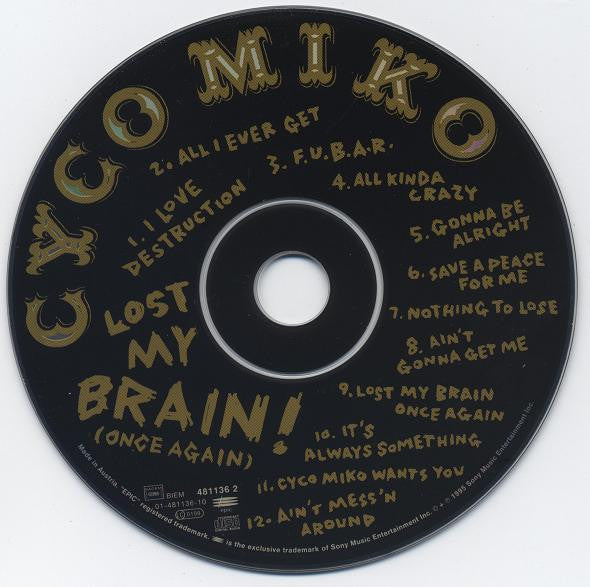 Cyco Miko : Lost My Brain! (Once Again) (CD, Album)