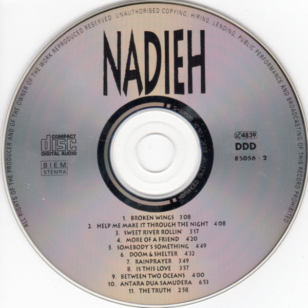 Nadieh : On My Own (CD, Album)