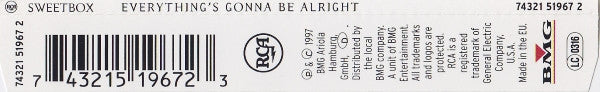 Sweetbox : Everything's Gonna Be Alright (CD, Maxi)