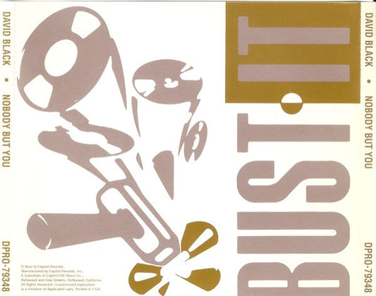 David Black (4) : Nobody But You (CD, Single, Promo)