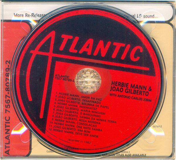 Herbie Mann & João Gilberto With Antonio Carlos Jobim : Herbie Mann & Joao Gilberto With Antonio Carlos Jobim (CD, Comp, RE, RM, Dig)