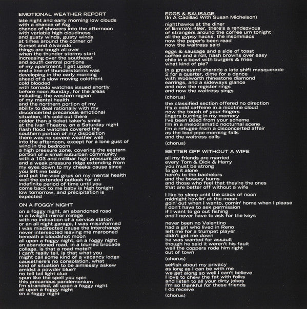 Tom Waits : Nighthawks At The Diner (CD, Album, RE)