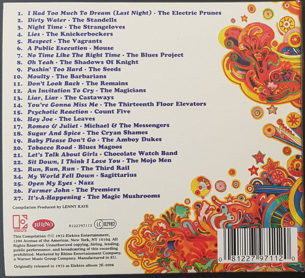 Various : Nuggets: Original Artyfacts From The First Psychedelic Era, 1965-1968 (CD, Comp, RE, RM)