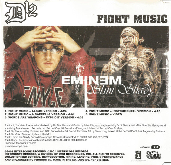 D12 : Fight Music (CD, Maxi, Enh, Emi)