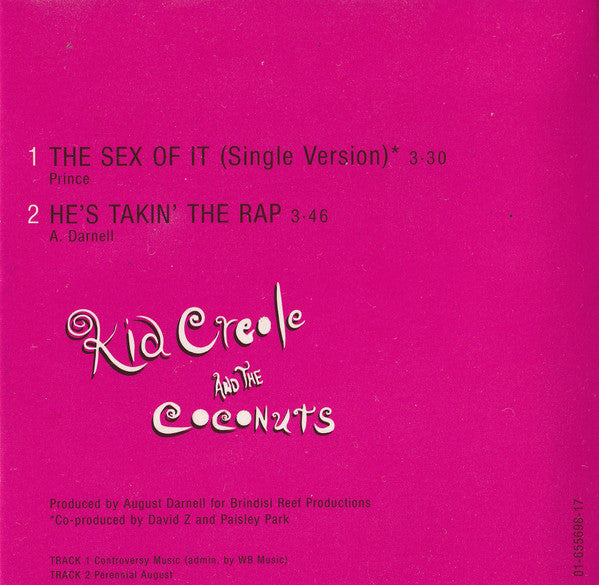 Kid Creole And The Coconuts : The Sex Of It (CD, Mini, Single, Hol)