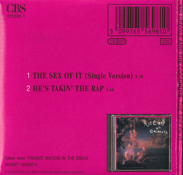 Kid Creole And The Coconuts : The Sex Of It (CD, Mini, Single, Hol)