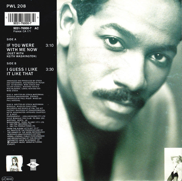 Kylie Minogue & Keith Washington : If You Were With Me Now (7", Single)